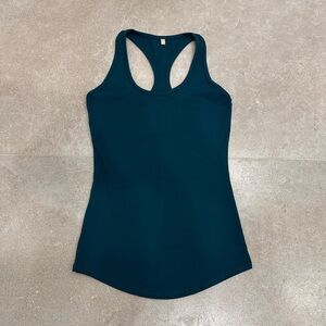 PTULA Women’s Racerback Tank Top - Deep Teal size small